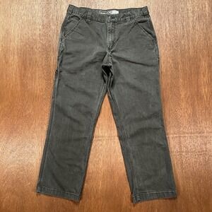 Carhartt 102291 306 Relaxed Fit Rugged Flex Rigby Dungaree Pants Grey 34x30